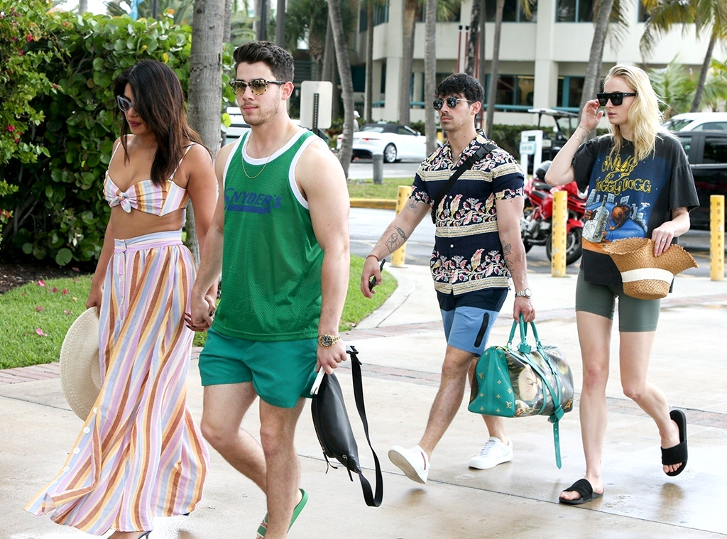 Nick Jonas, Joe Jonas, Priyanka Chopra, Sophie Turner